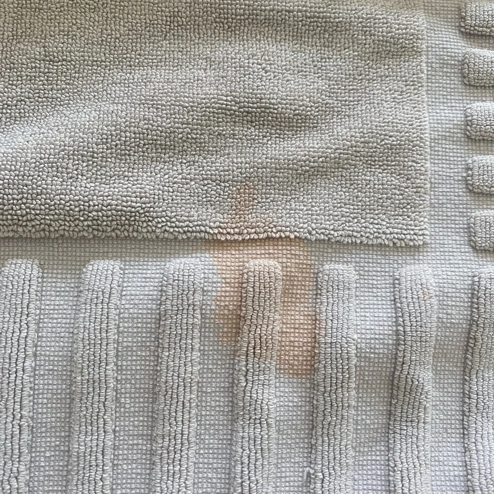 Turkish Cotton Bath Mat/Rug x2 from Nordstrom in Silver
